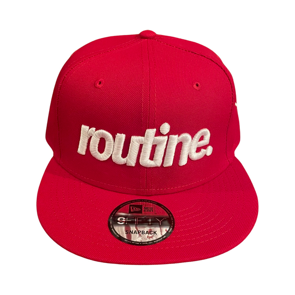 Routine x New Era SnapBack (red)