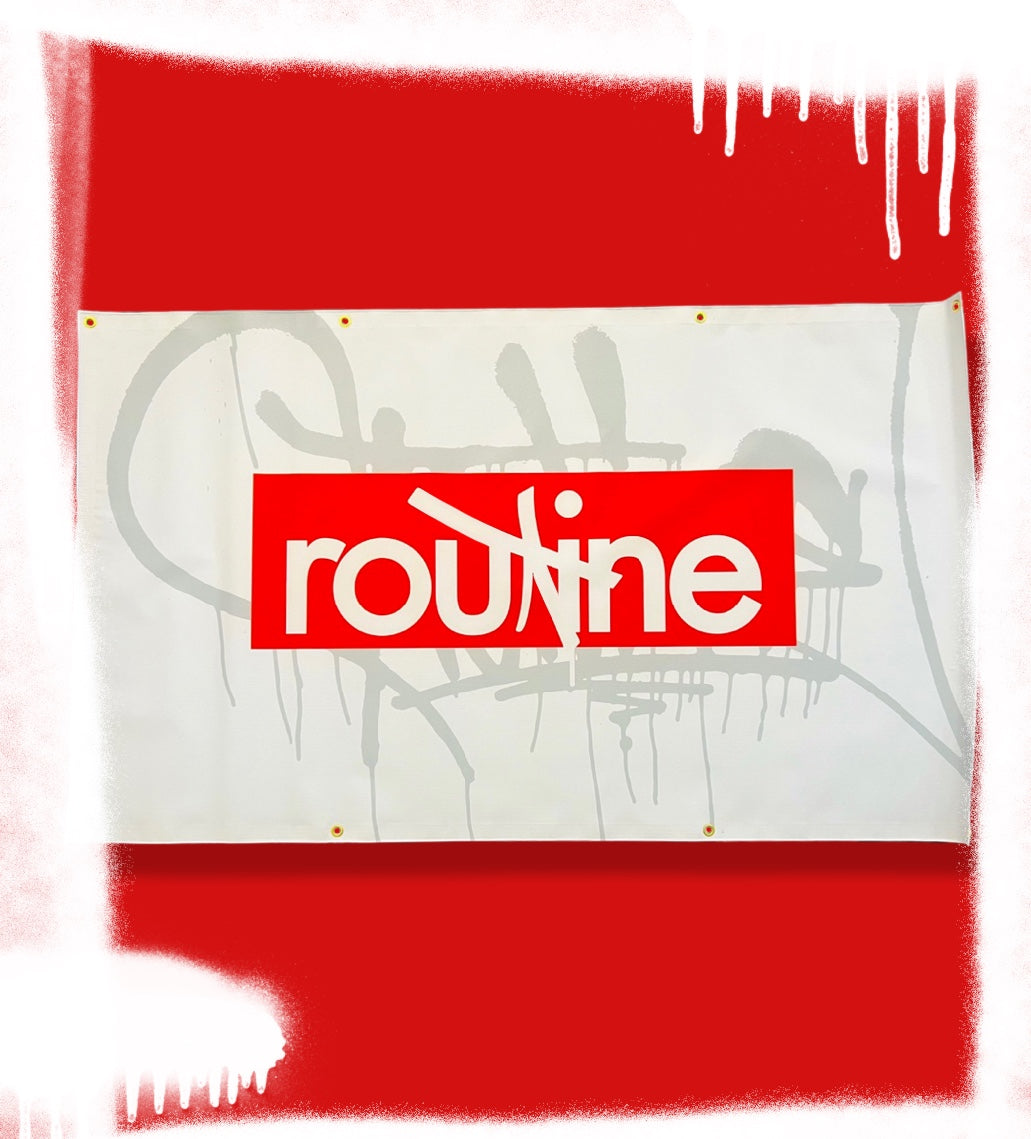 Routine banner (white)