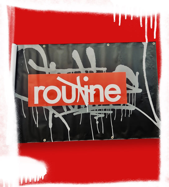 Routine banner (black)