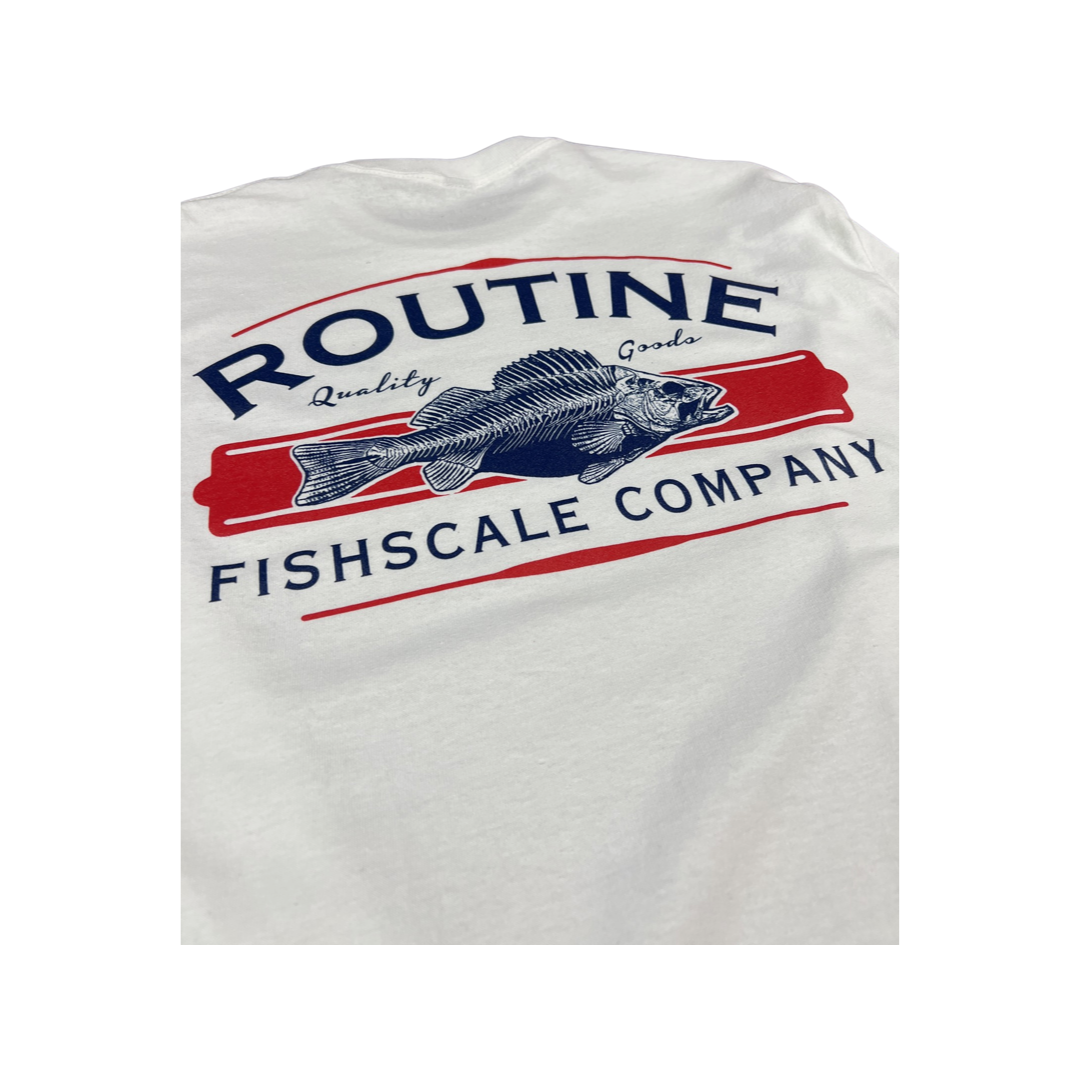 Fishscale long sleeve (white/navy/red)