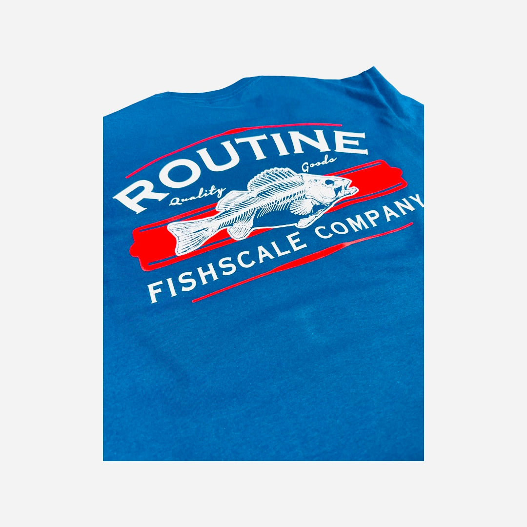 Fishscale long sleeve (blue/red/white)